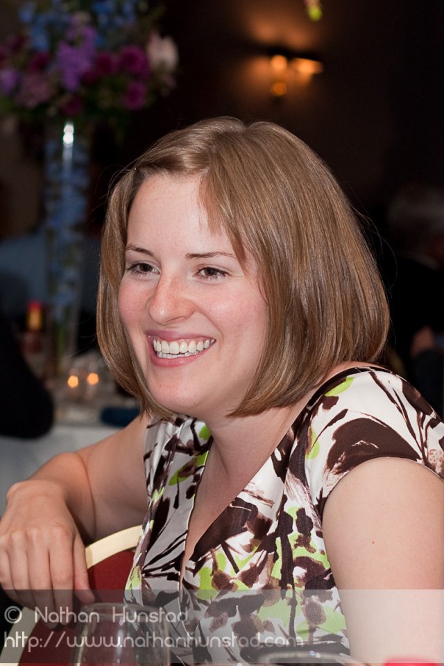 Laura Hendee at the reception.